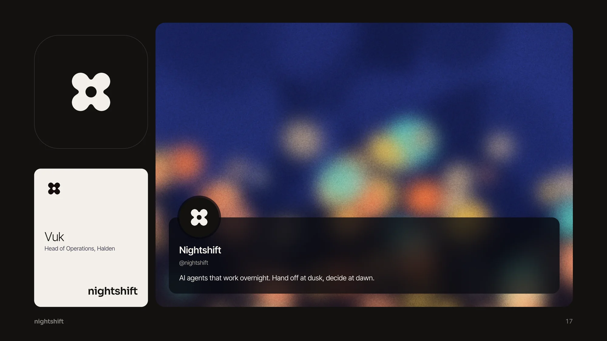 Nightshift, Voice and applications
