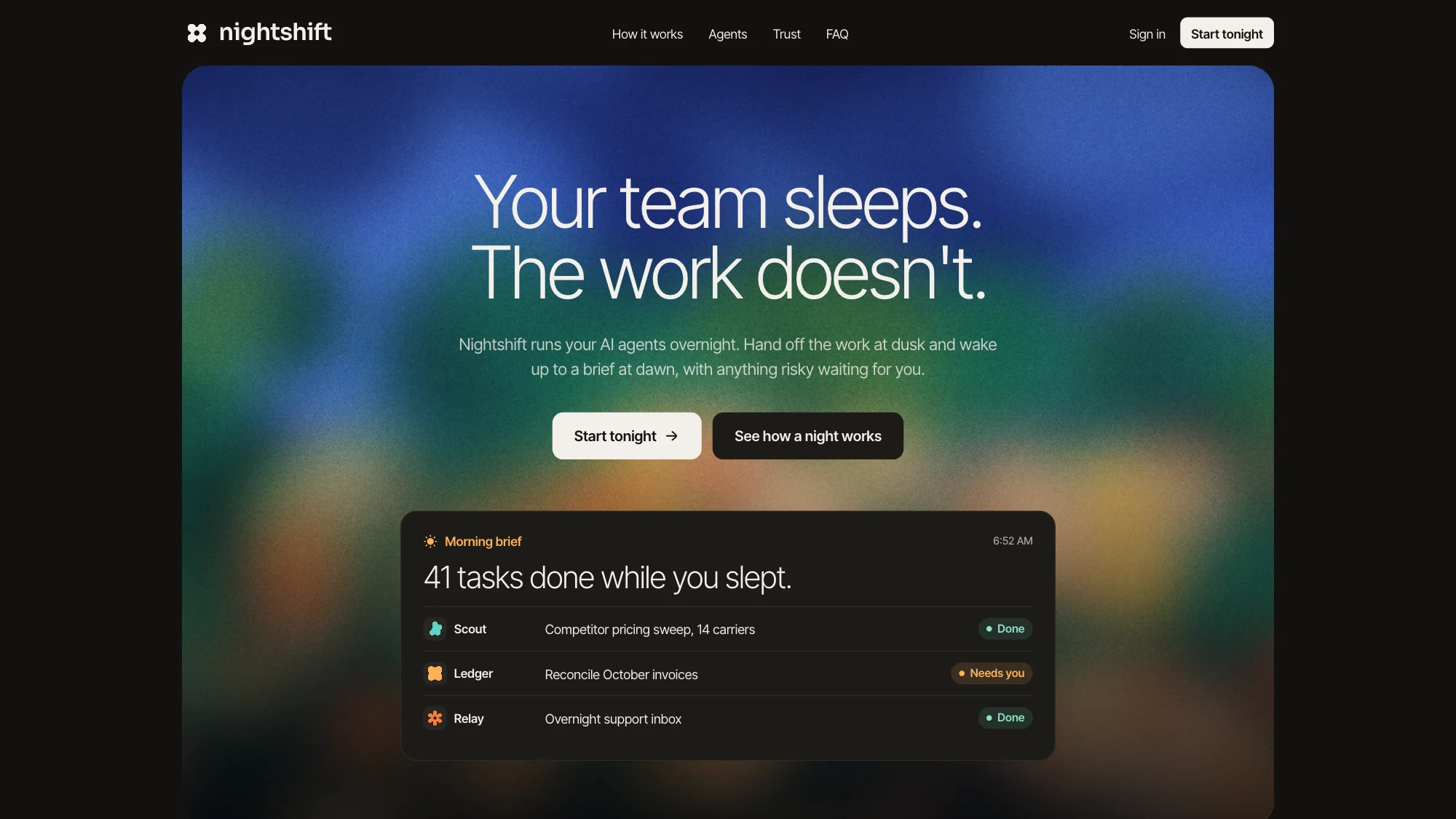 Nightshift case study